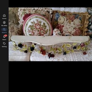 Floral Decorative Pillow Set with Cream and Multicolor Accents